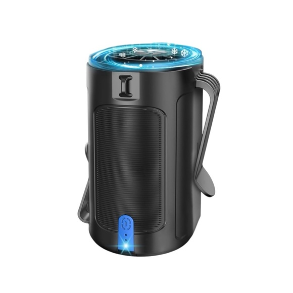 VEKK Portable Fan with Dual Clip, Personal Waist Fan up to 25H, 4 Speeds 7100RPM - Picture 1 of 3